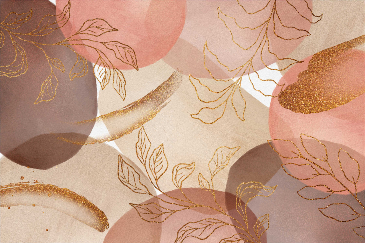 Tovaglietta americana motivi foglia eleganti - TenStickers