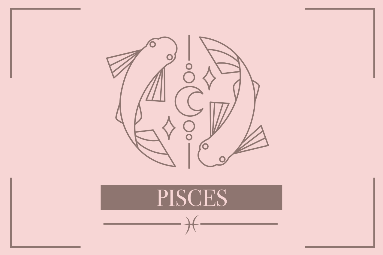 Tovaglietta americana con segno pesci - TenStickers