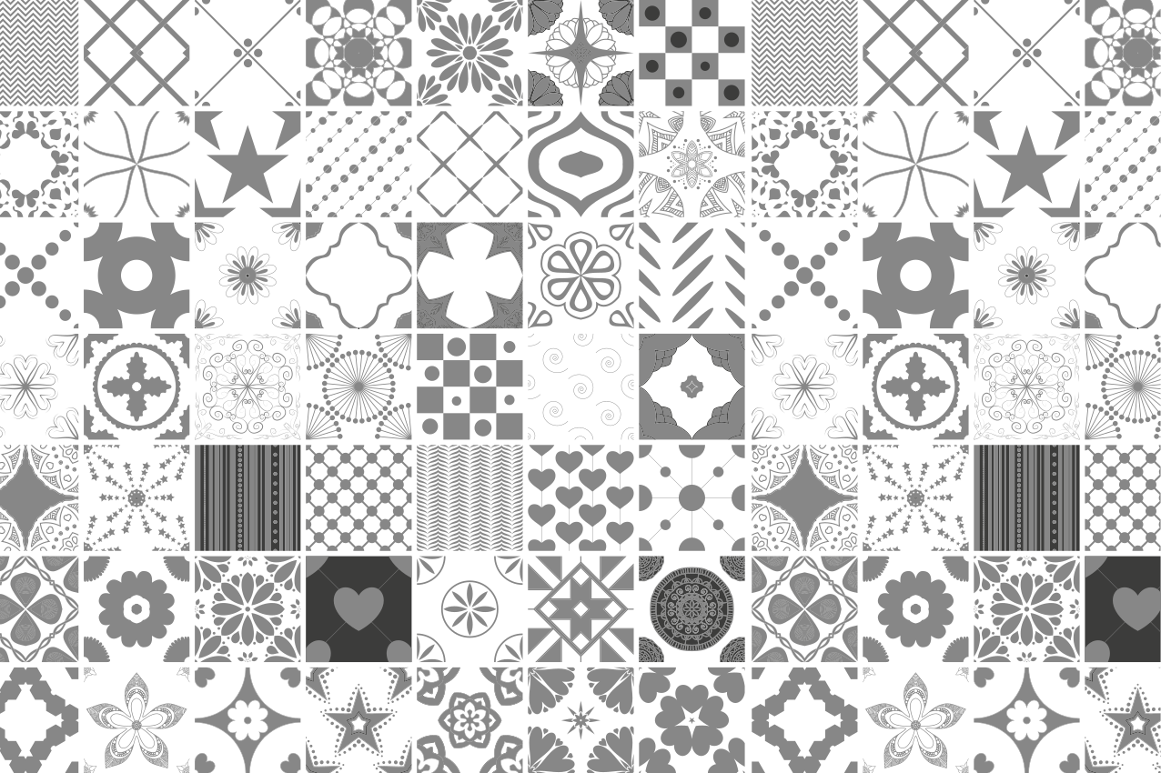 Tovaglietta americana texture monocolore a motivi - TenStickers