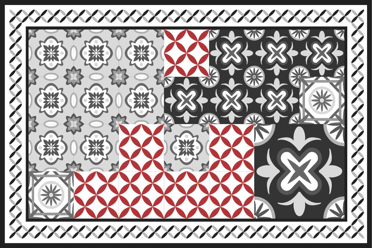 Tovaglietta americana superficie testurizzata sofisticata - TenStickers