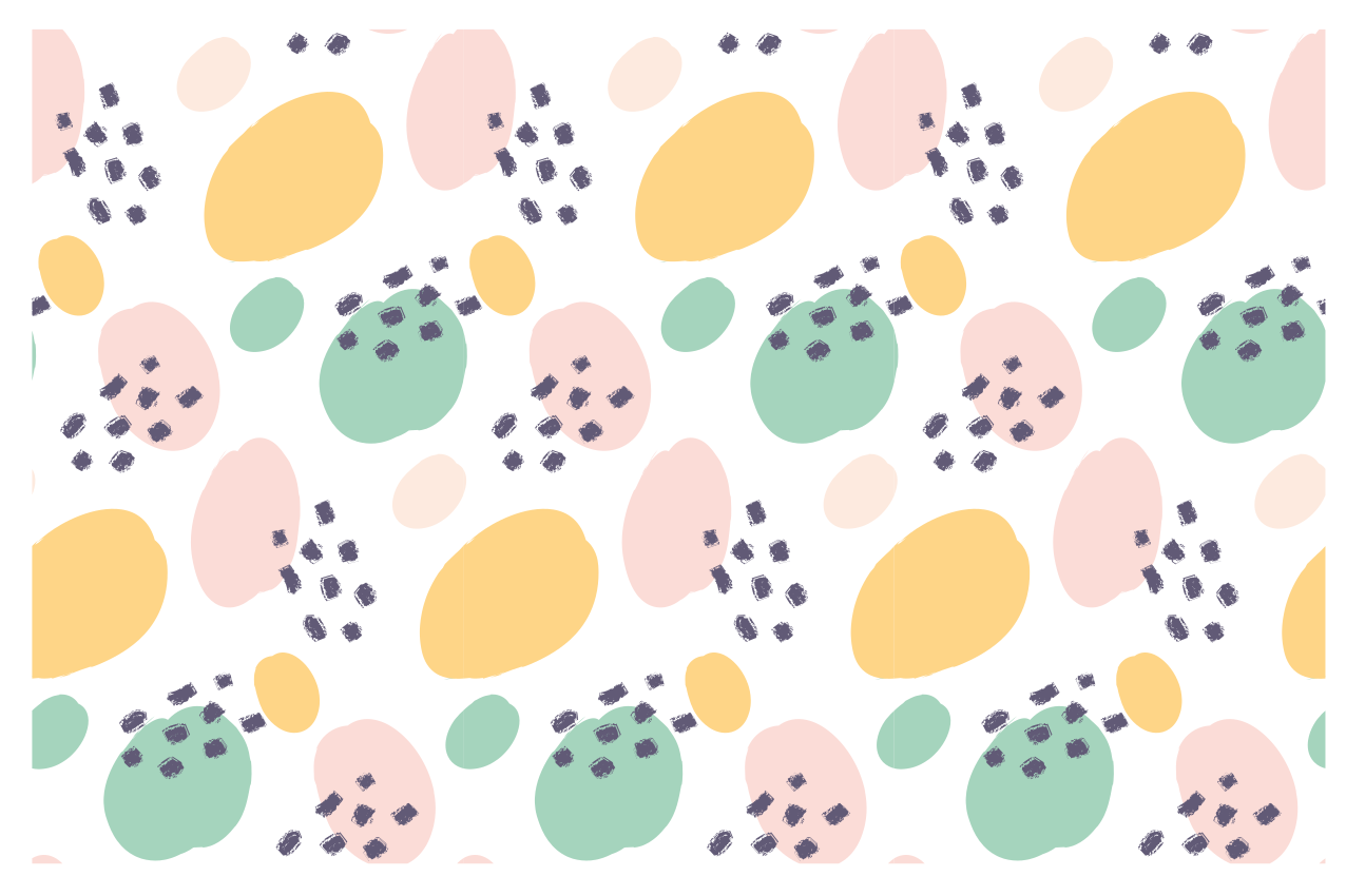 Tovaglietta americana originale elemento astratto colorato - TenStickers