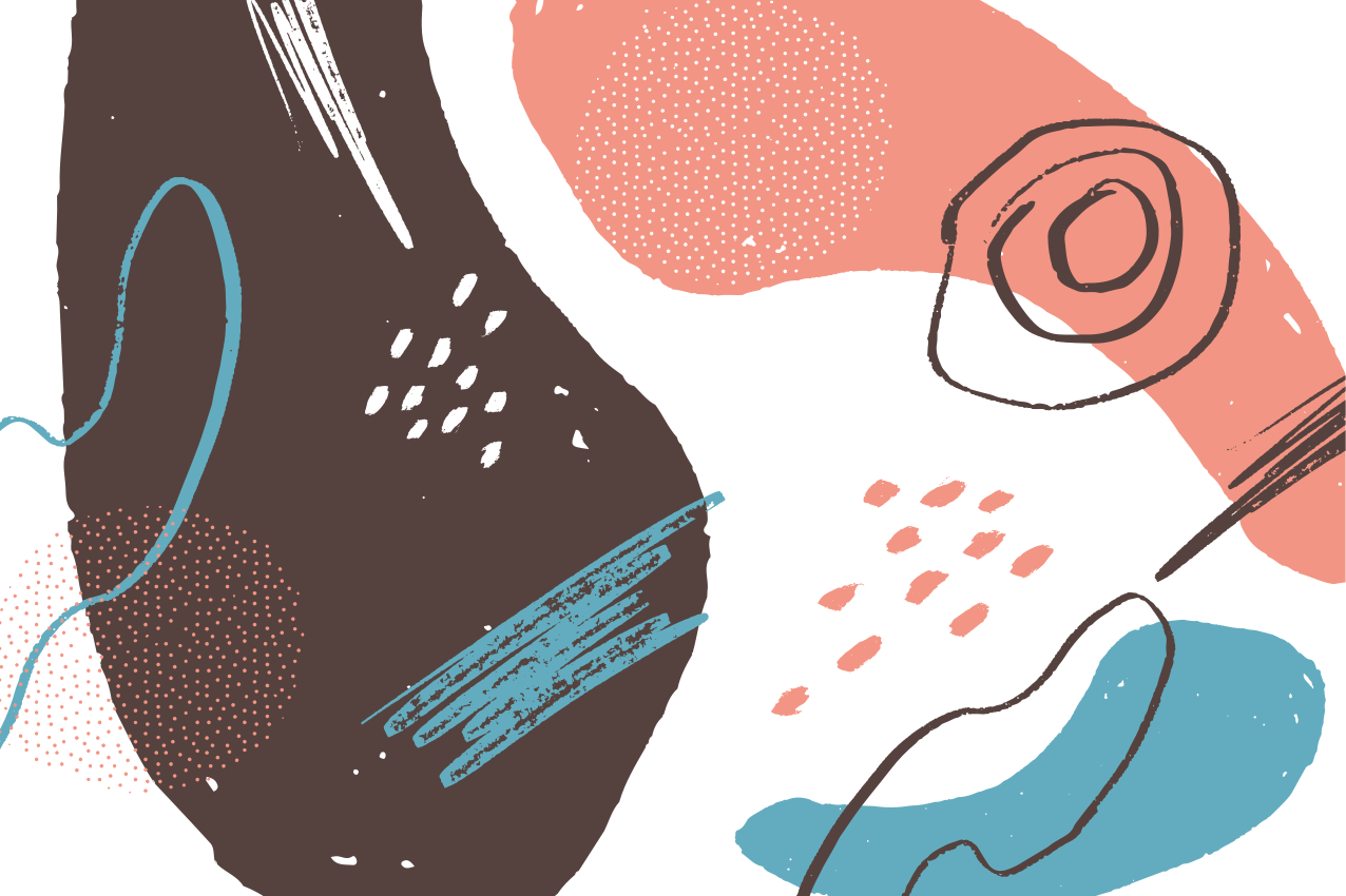 Tovaglietta americana moderna forme astratte vivaci - TenStickers