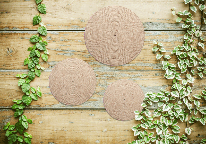 Tovaglietta americana moderna set di sottobicchieri naturali - TenStickers