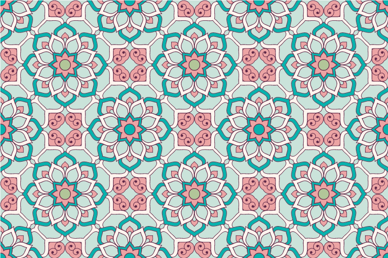 Tovaglietta americana originale stile illustrazione floreale - TenStickers