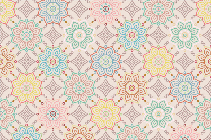 Tovaglietta americana originale stampa botanica vivace - TenStickers