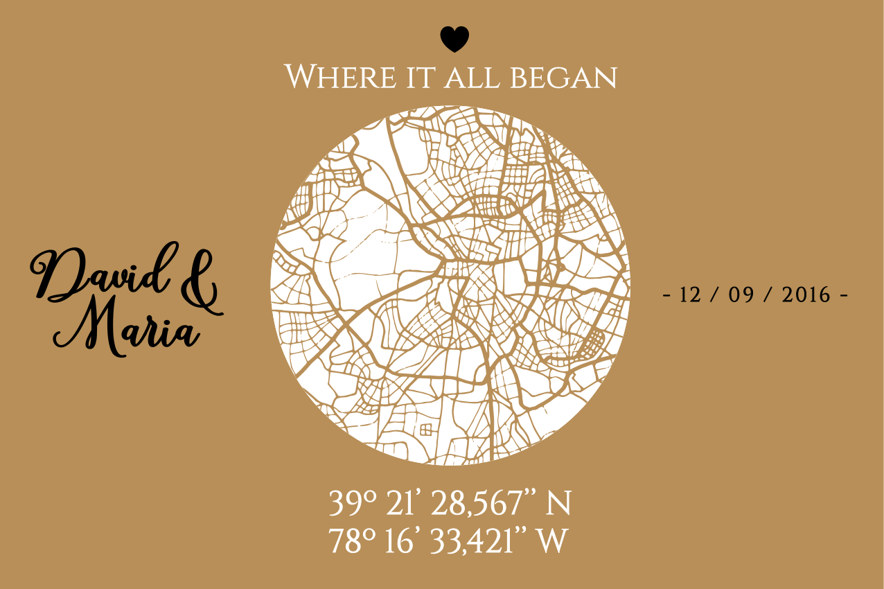 Tovaglietta con nome dove tutto è cominciato - TenStickers