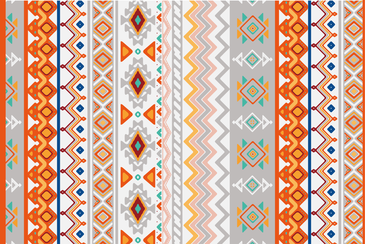 Tovaglietta americana texture in stile bohémien - TenStickers