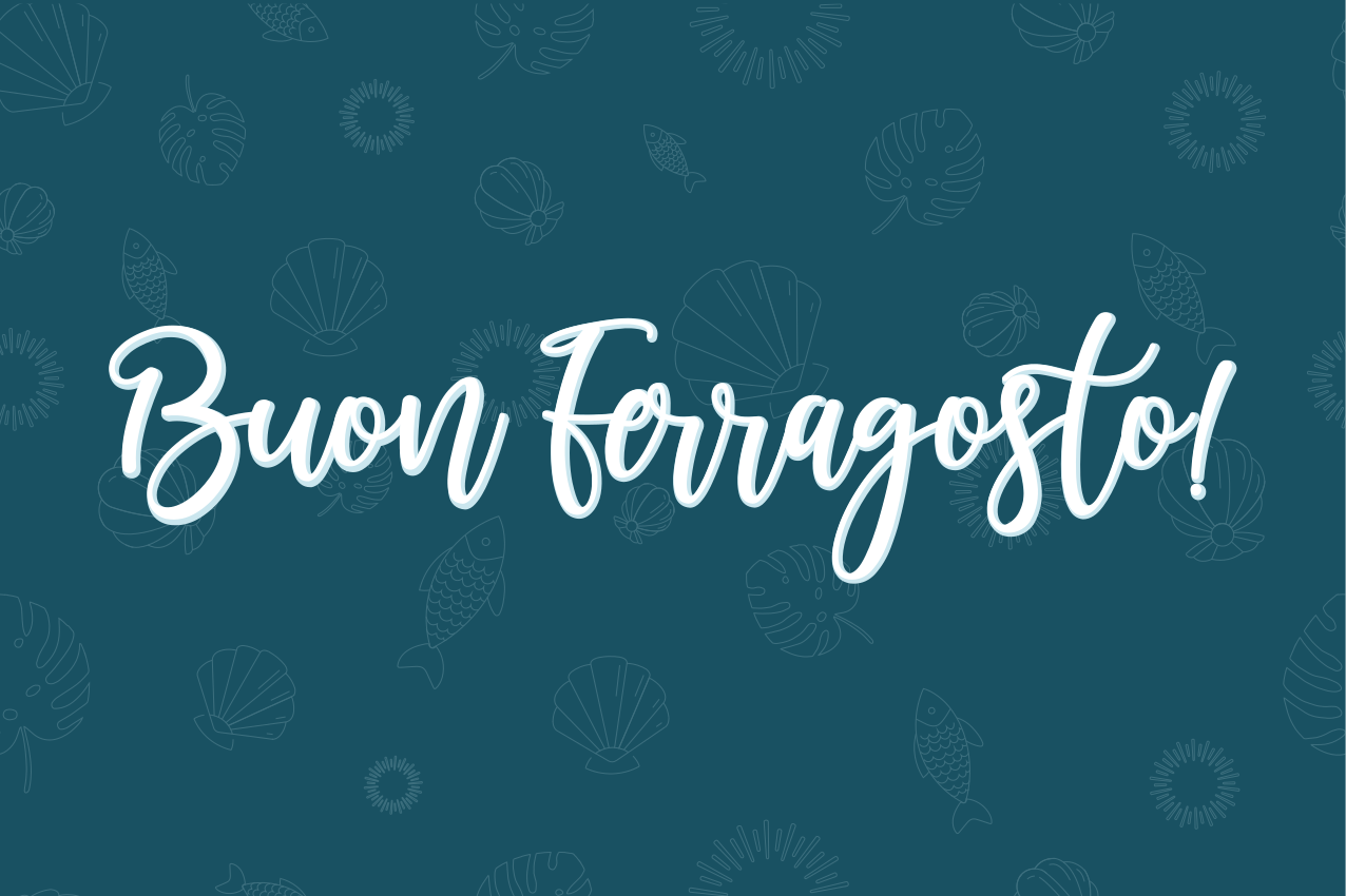 Tovaglietta rettangolare buon ferragosto - TenStickers