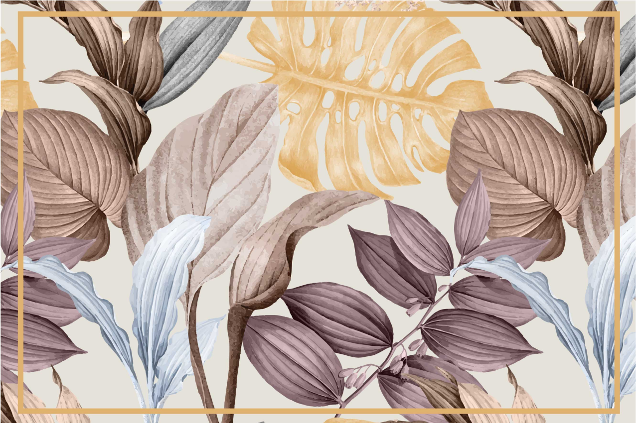 Tovaglietta in pvc con piante tropicali - TenStickers