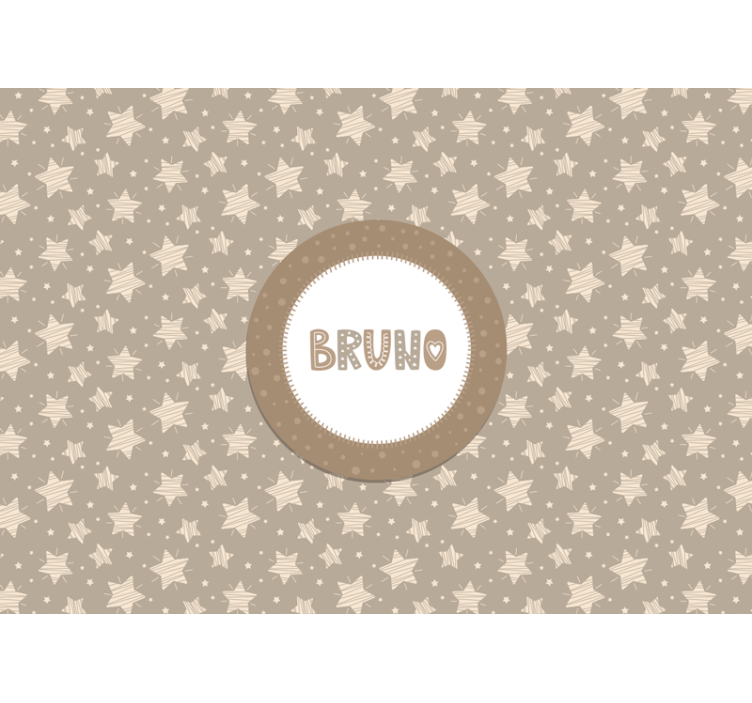 Fotomurale per neonato stelle a strisce - TenStickers