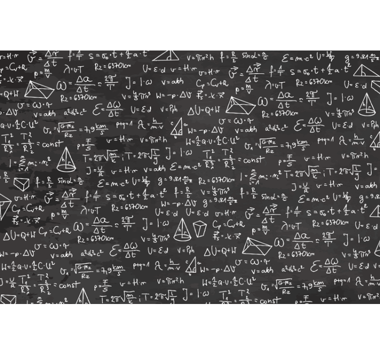 Fotomurale cameretta ragazzi modello di lavagna matematica - TenStickers