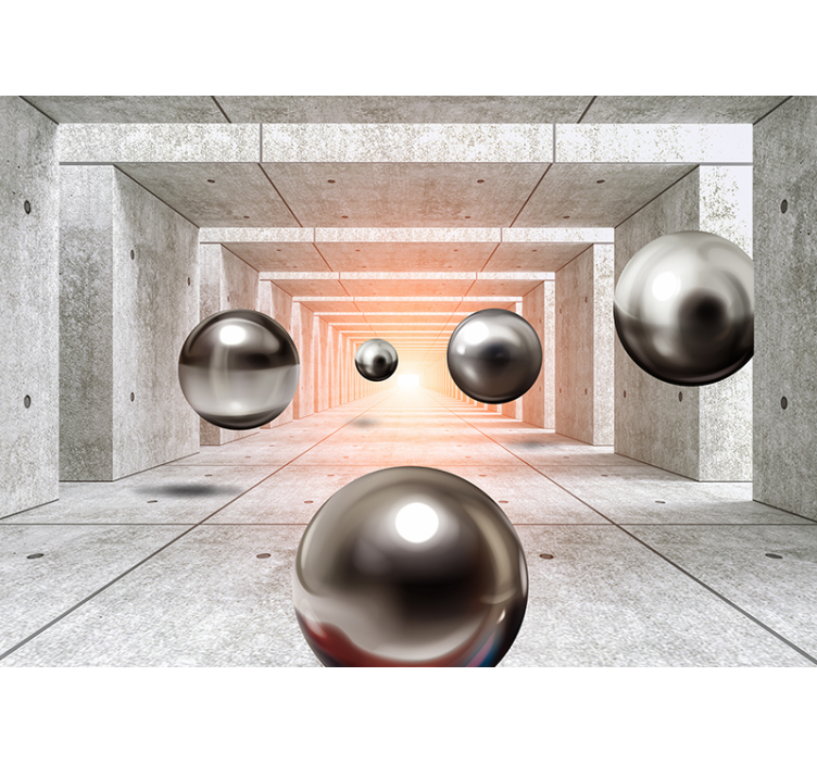 Carta da parati 3D tunnel futuristico - TenStickers