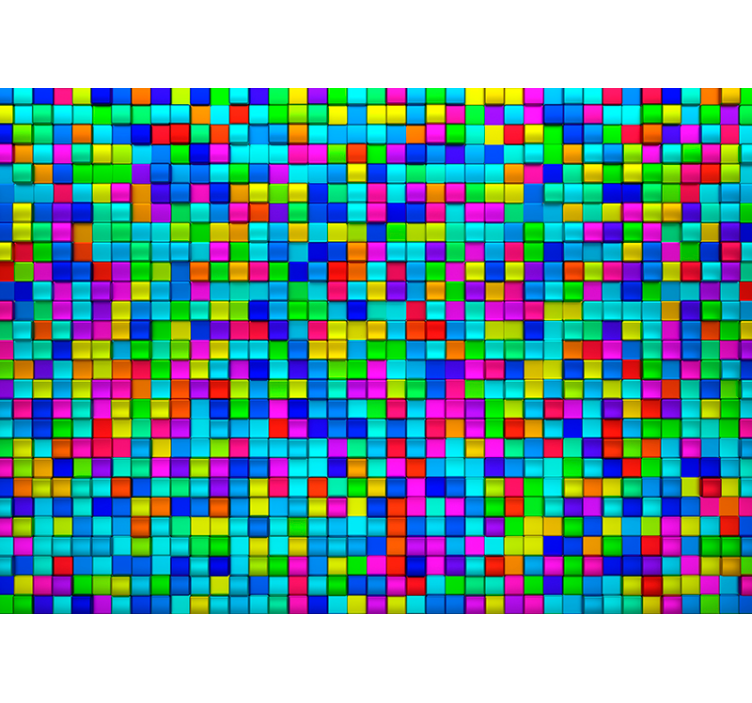 Fotomurale astratti cubi colorati - TenStickers