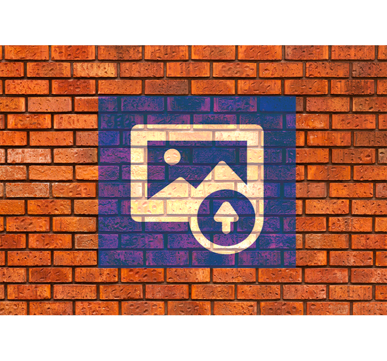 Fotomurale mattoni effetto bandiera spagnola - TenStickers