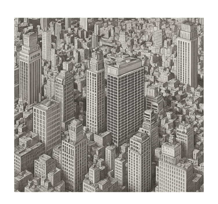 Fotomurale cameretta ragazzi panoramica in bianco e nero - TenStickers