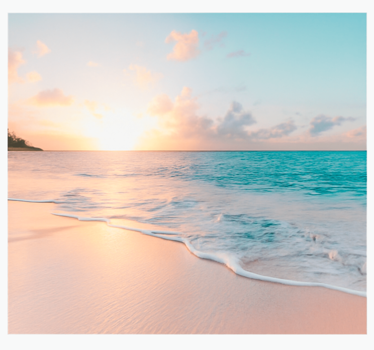 Fotomurale mare design del tramonto calmo - TenStickers