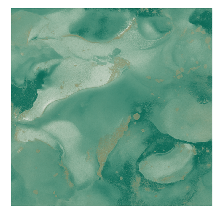 Fotomurale soggiorno vortici di marmo smeraldo - TenStickers