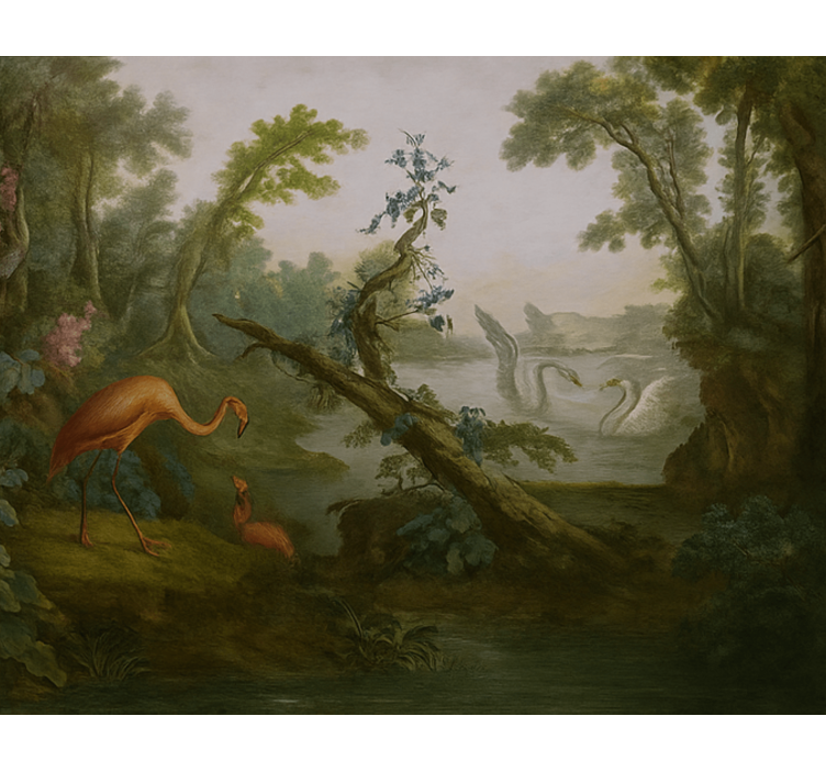 Fotomurale soggiorno design del paradiso tropicale - TenStickers