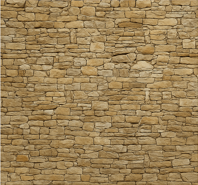 Fotomurale soggiorno muro di pietra beige - TenStickers