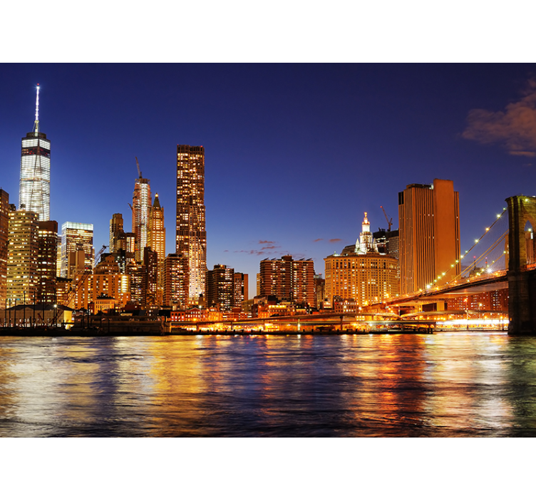 Fotomurale di New York Manhattan all'alba - TenStickers
