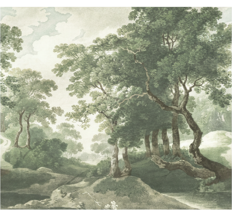 Carta da parati foresta natura classica senza tempo - TenStickers