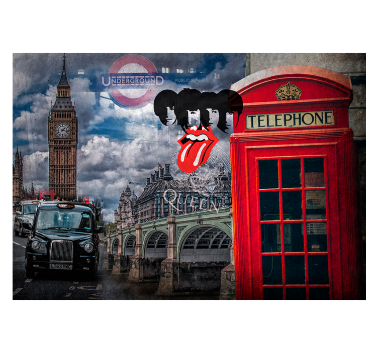 Collage di murale di londra - TenStickers