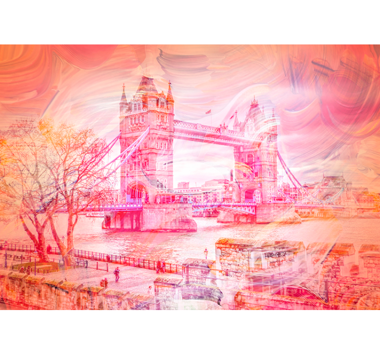 Fotomurale Londra contrasto del ponte di londra - TenStickers