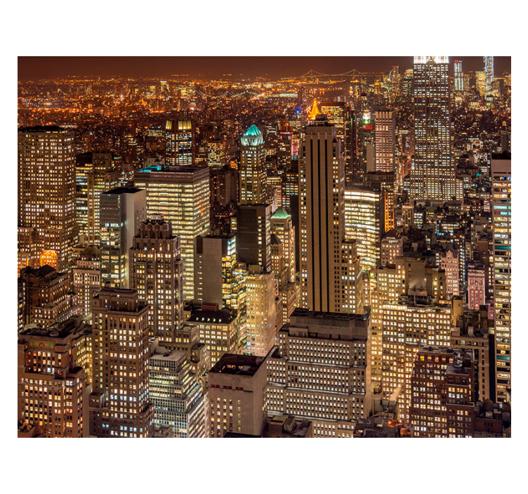 Fotomurale New York con vista grattacieli - TenStickers