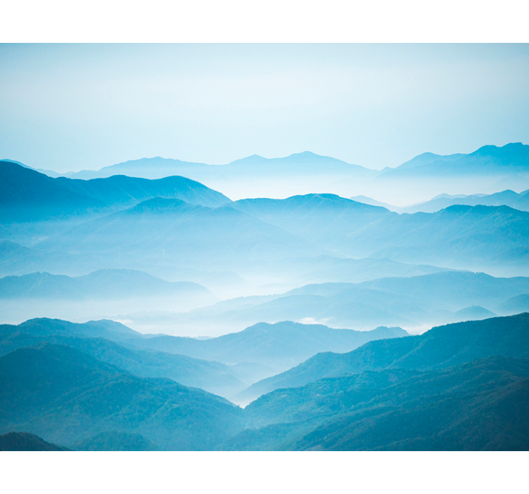 Carta parati salone montagna con banco nebbia - TenStickers