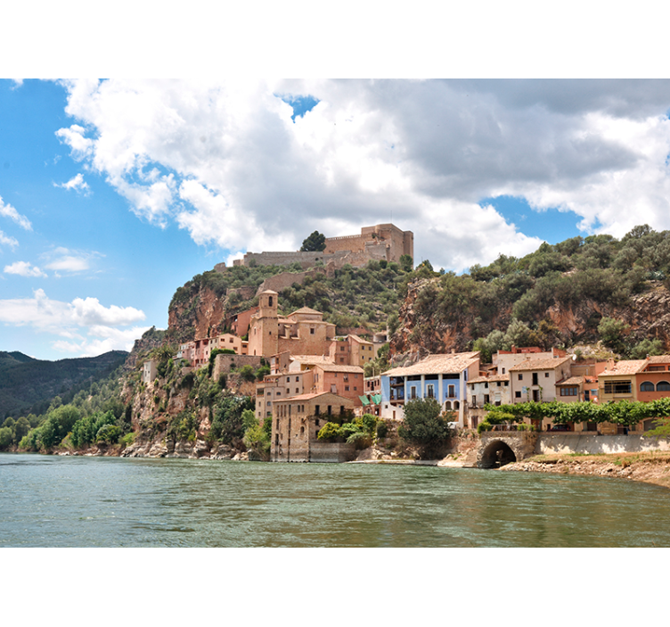 Splendido fotomurale paesaggio con vista fiume - TenStickers