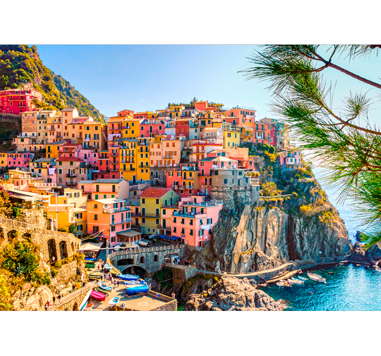 Fotomurale con il paesaggio delle Cinque Terre - TenStickers