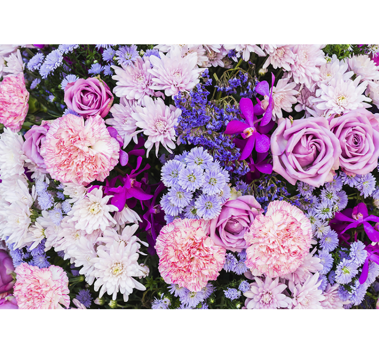 Stupendo fotomurale bouquet di fiori diversi - TenStickers