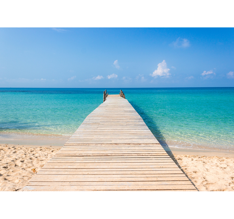 Fotomurale con paesaggio sulla spiaggia - TenStickers