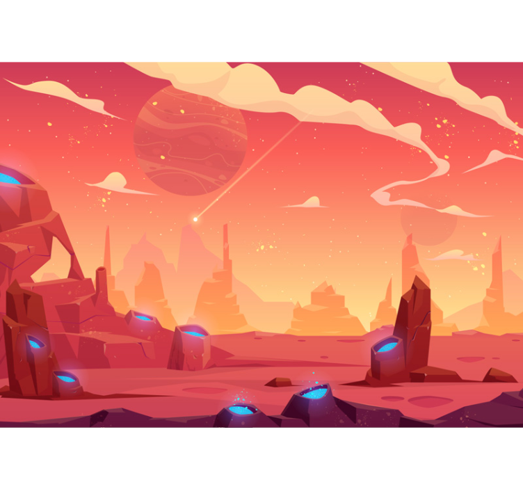 Fotomurale vista spaziale per bambini - TenStickers