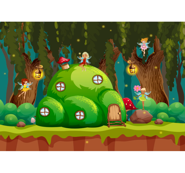 fotomurale per bambini mondo delle fate - TenStickers