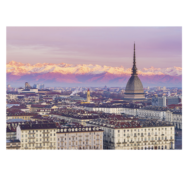 Fotomurale di Torino con vista aerea - TenStickers