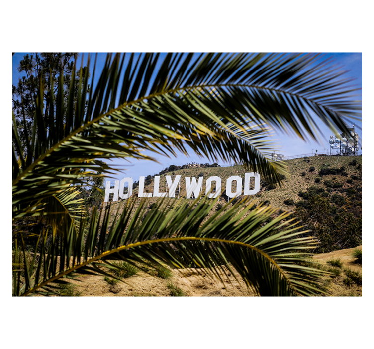Fotomurale città vista del segnale di hollywood - TenStickers