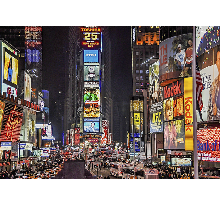 Fotomurale new york atmosfera vivace a times square - TenStickers
