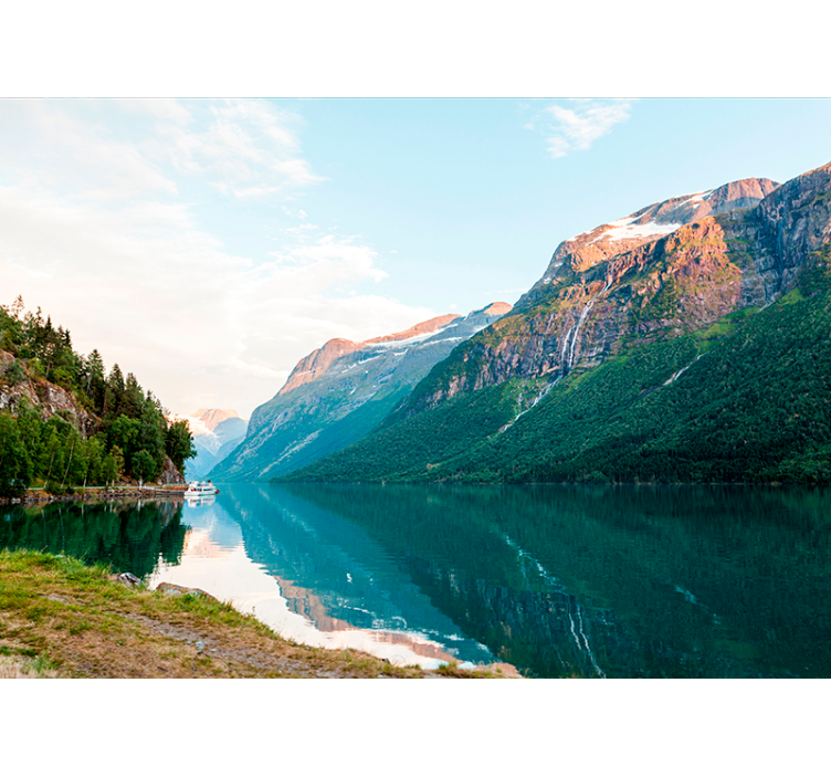 Fotomurale con paesaggio di lago - TenStickers