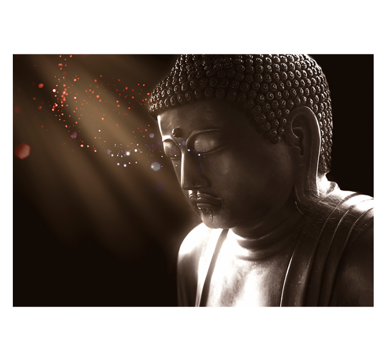 Fotomurale con Buddha e fuoco della meditazione - TenStickers