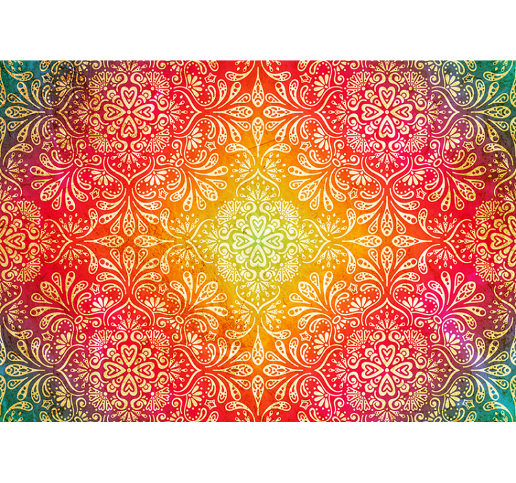 Magnifico fotomurale Zen con mandala colorati - TenStickers