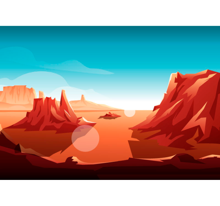 Fotomurale bambini Sole del deserto - TenStickers