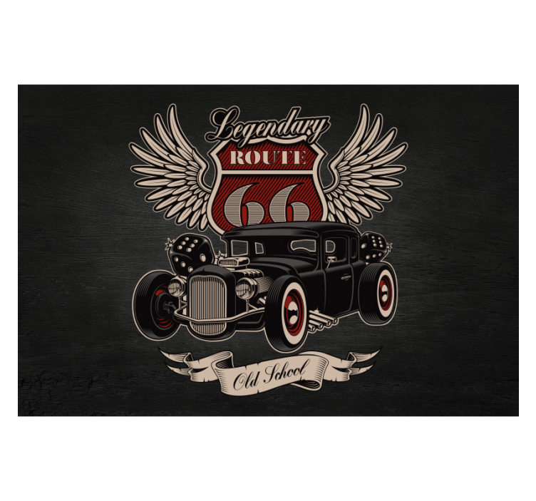 Fotomurale automobili Percorso di servizio - TenStickers