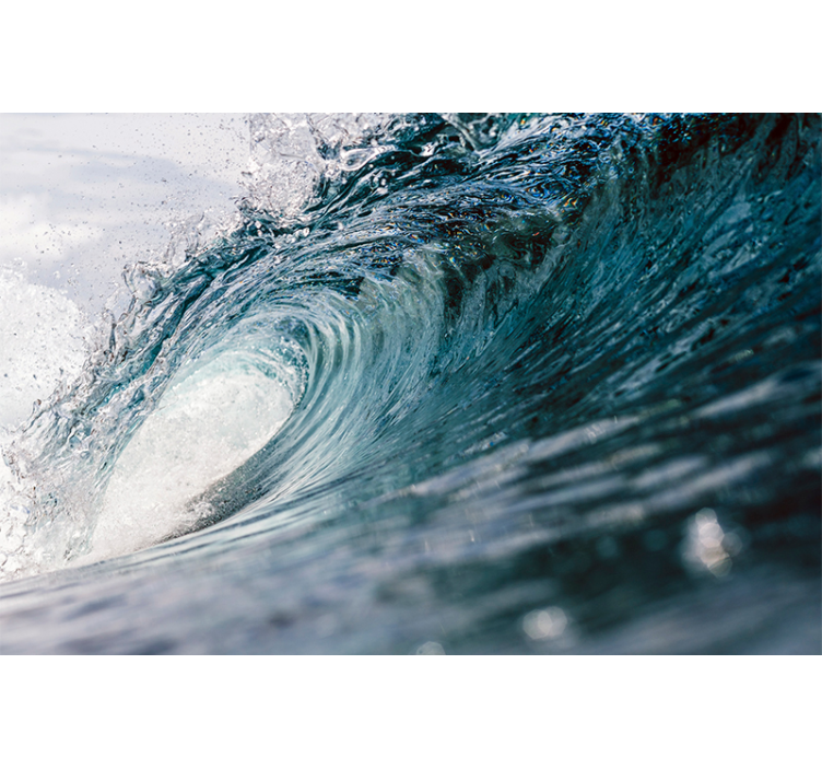 Carta da parati 3D con effetto onde - TenStickers