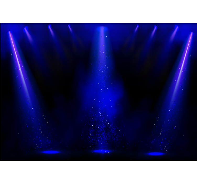 Fotomurale astratto effetto particelle in luce - TenStickers