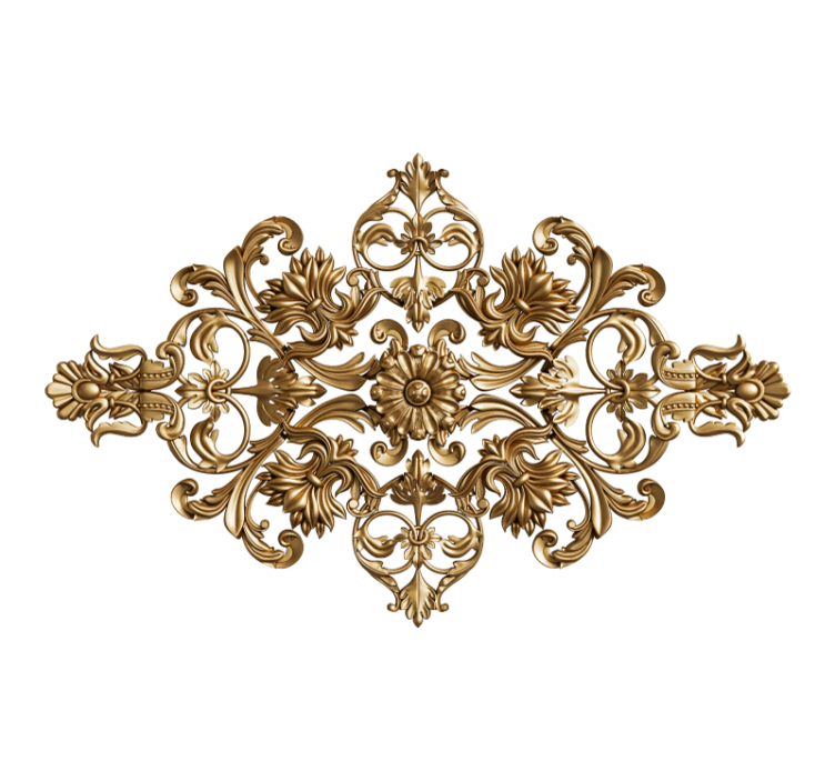 Fotomurale classico motivo floreale ornato - TenStickers