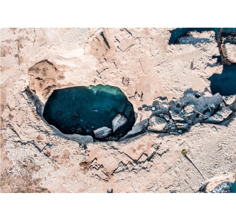 Fotomurali natura piscina rocciosa nell'oceano - TenStickers