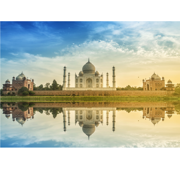 Fotomurale città immagine riflesso taj mahal - TenStickers