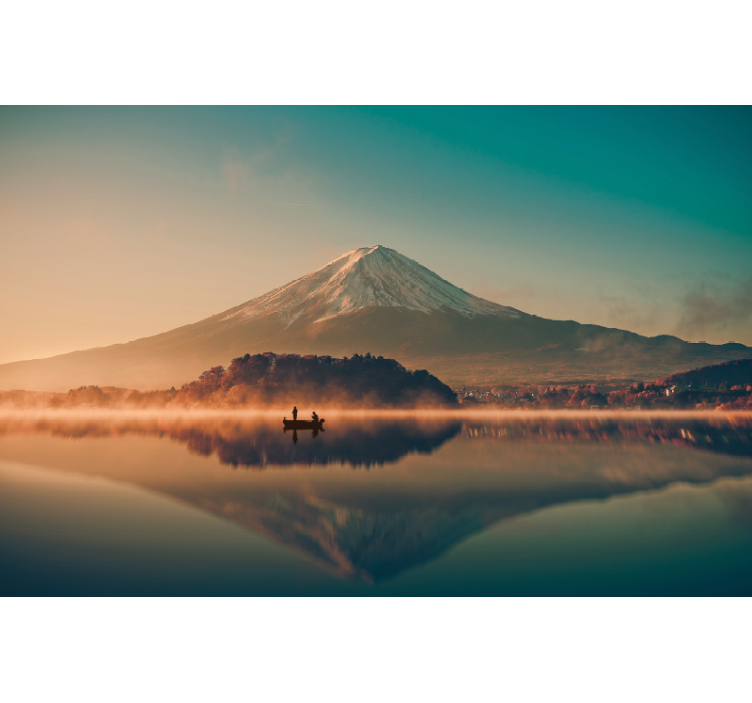 Fotomurale paesaggi riflesso del monte fuji - TenStickers