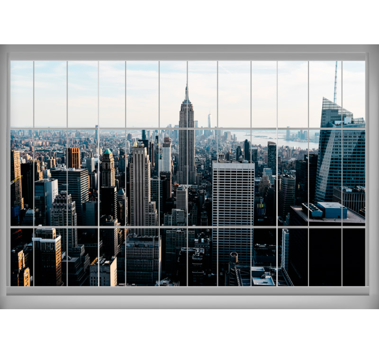 Fotomurale new york prospettiva empire state - TenStickers